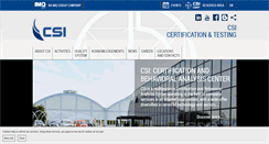 Desktop Screenshot of csi-spa.com