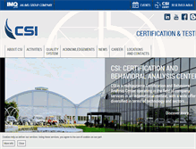 Tablet Screenshot of csi-spa.com